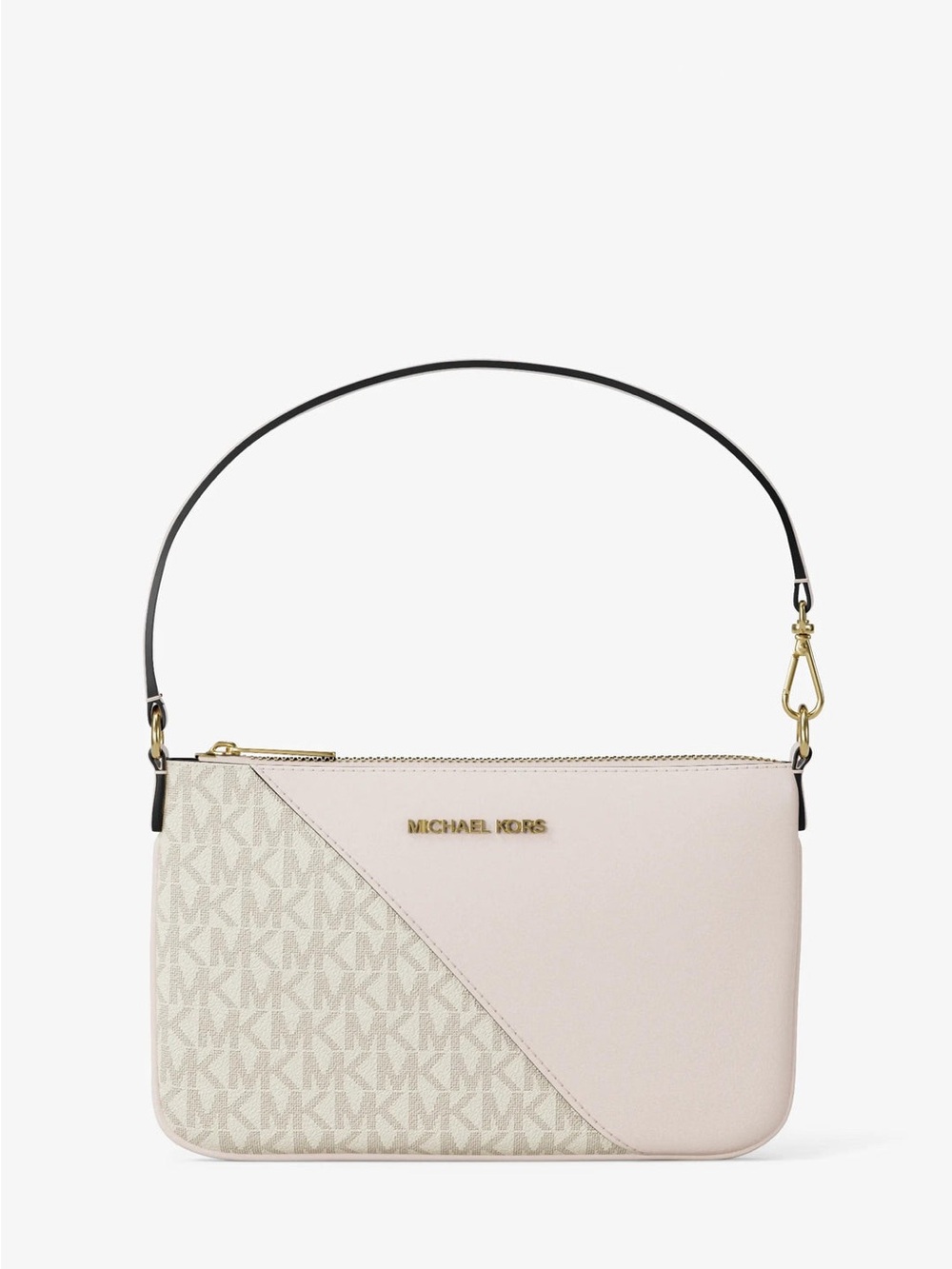 Michael Kors Jet Set Travel Small Signature Logo and Smooth Wristlet